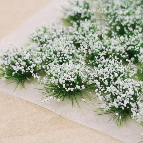 HP002 Small White Flower Tufts - Handy Pack