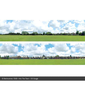 ID Backscenes 106B Into The Town OO/HO 15" Backscene
