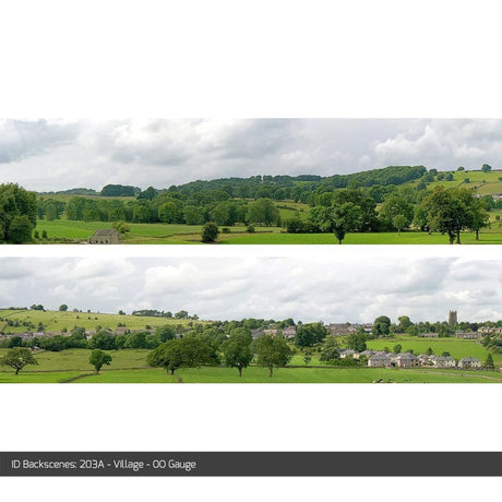 ID Backscenes 203A Village OO/HO 15" Backscene