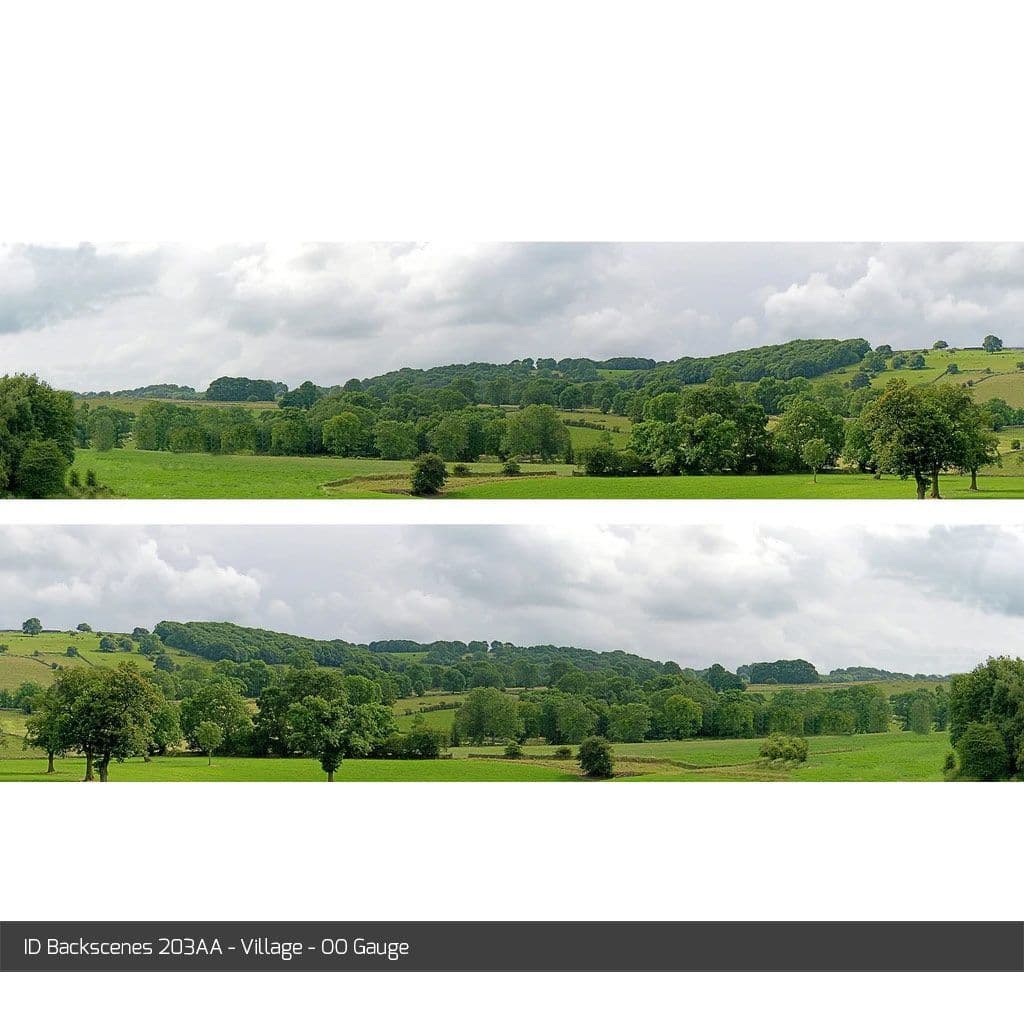 ID Backscenes 203AA Village OO/HO 15" Backscene