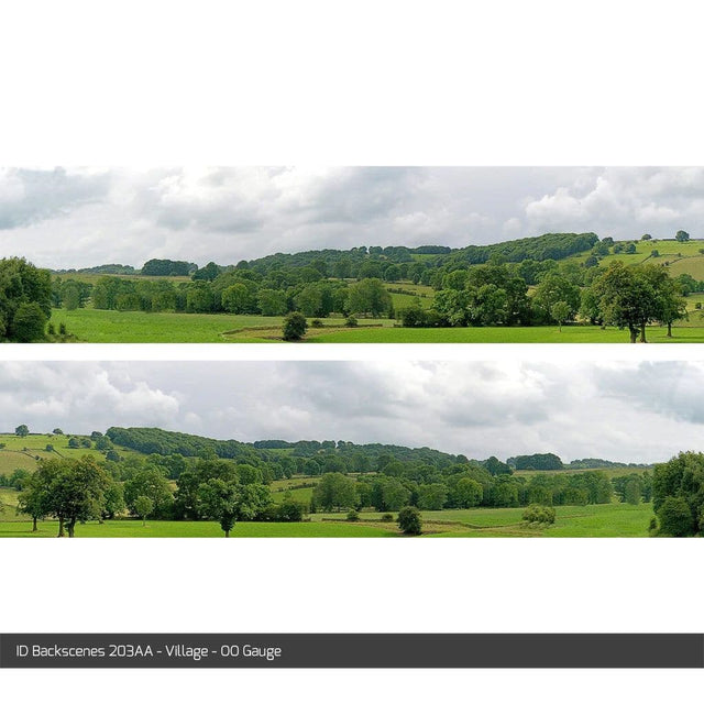 ID Backscenes 203AA Village OO/HO 15" Backscene