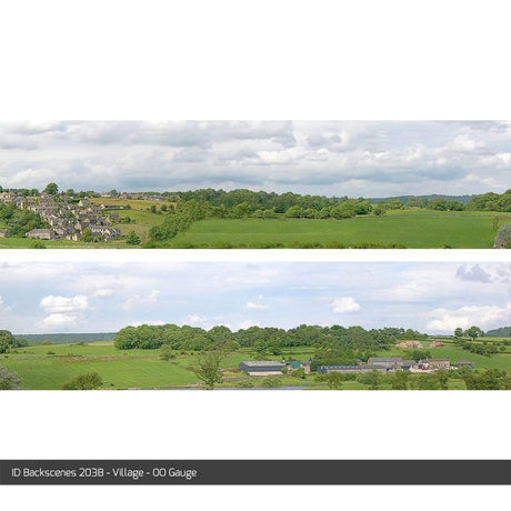 ID Backscenes 203B Village OO/HO 15" Backscene