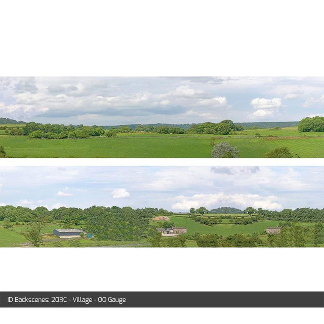 ID Backscenes 203C Village OO/HO 15" Backscene