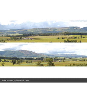 ID Backscenes 206B Hills & Dales OO/HO 15" Backscene