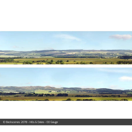 ID Backscenes 207B Hills & Dales OO/HO 15" Backscene