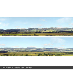 ID Backscenes 207C Hills & Dales OO/HO 15" Backscene