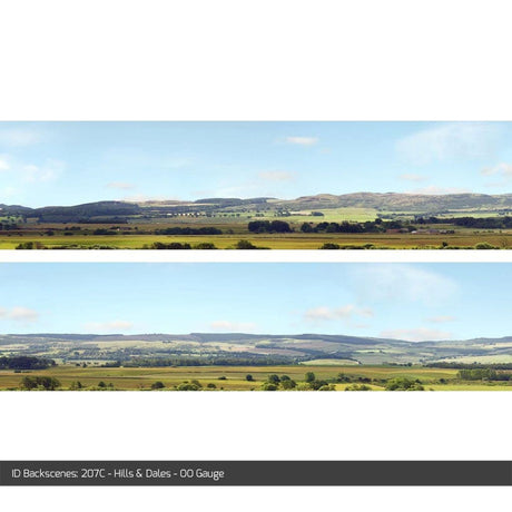 ID Backscenes 207C Hills & Dales OO/HO 15" Backscene