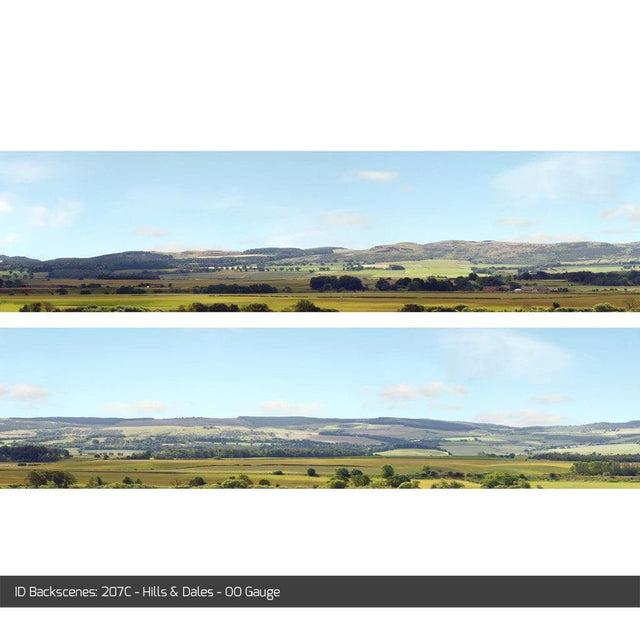 ID Backscenes 207C Hills & Dales OO/HO 15" Backscene