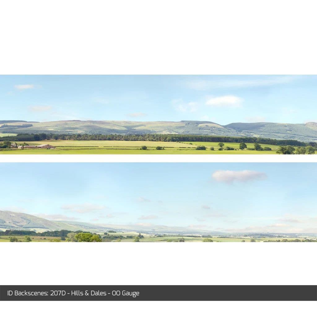 ID Backscenes 207D Hills & Dales OO/HO 15" Backscene