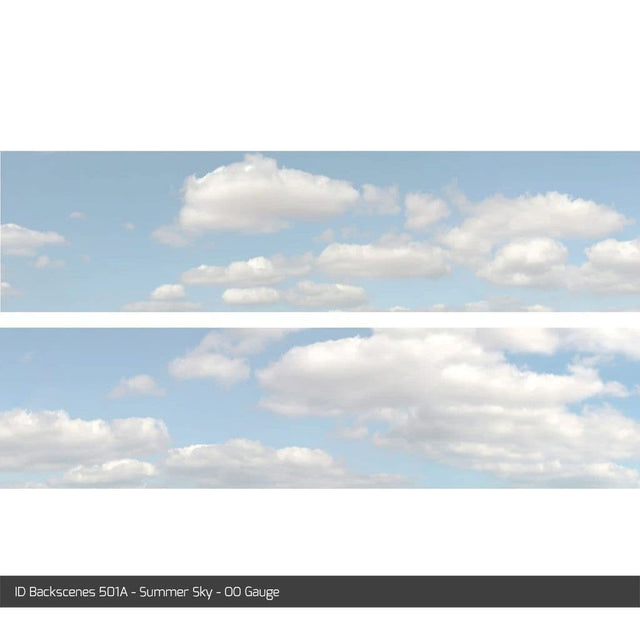 ID Backscenes 501A Summer Sky OO/HO 15" Backscene