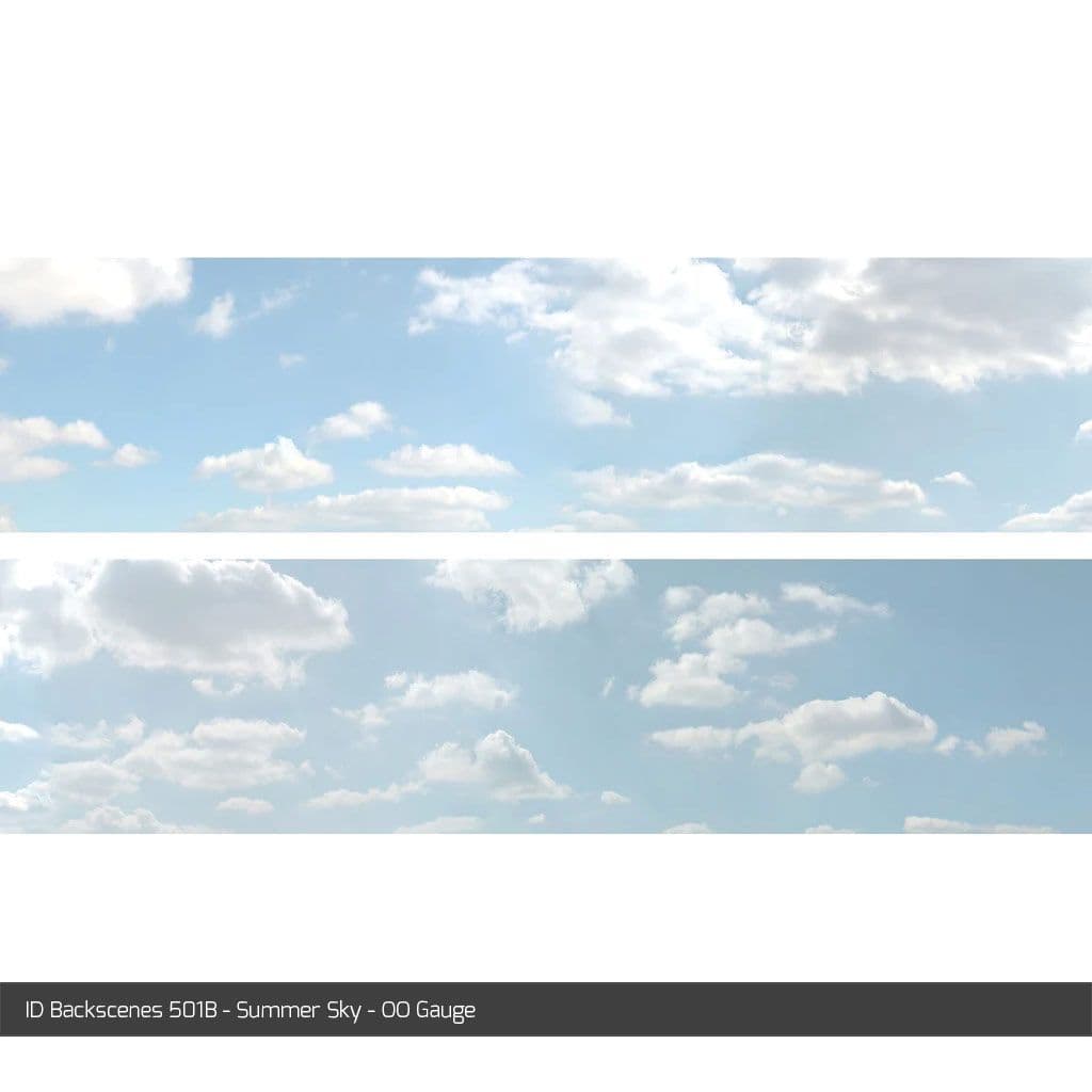 ID Backscenes 501B Summer Sky OO/HO 15" Backscene