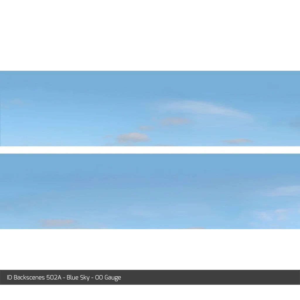 ID Backscenes 502A Blue Sky OO/HO 15" Backscene