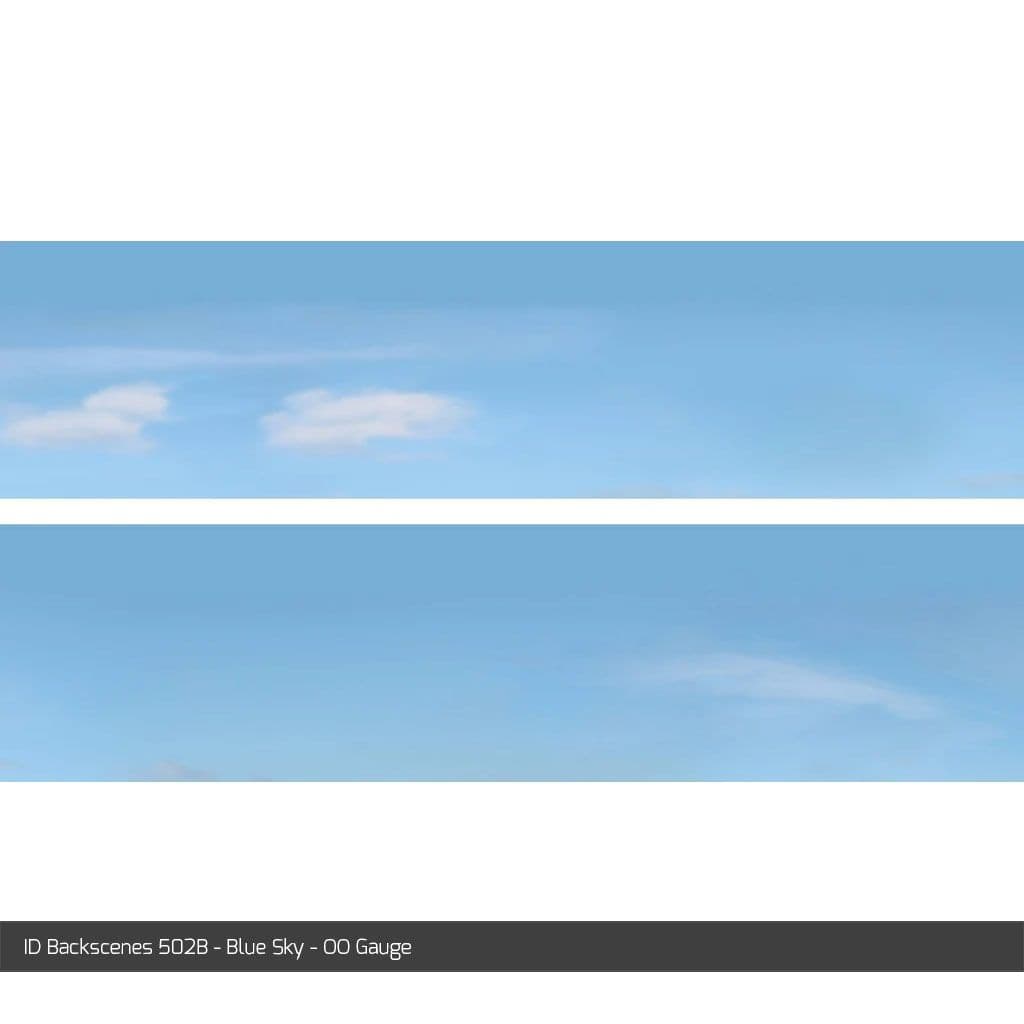 ID Backscenes 502B Blue Sky OO/HO 15" Backscene