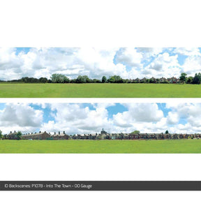 ID Backscenes P107B Into The Town OO/HO 9" Backscene