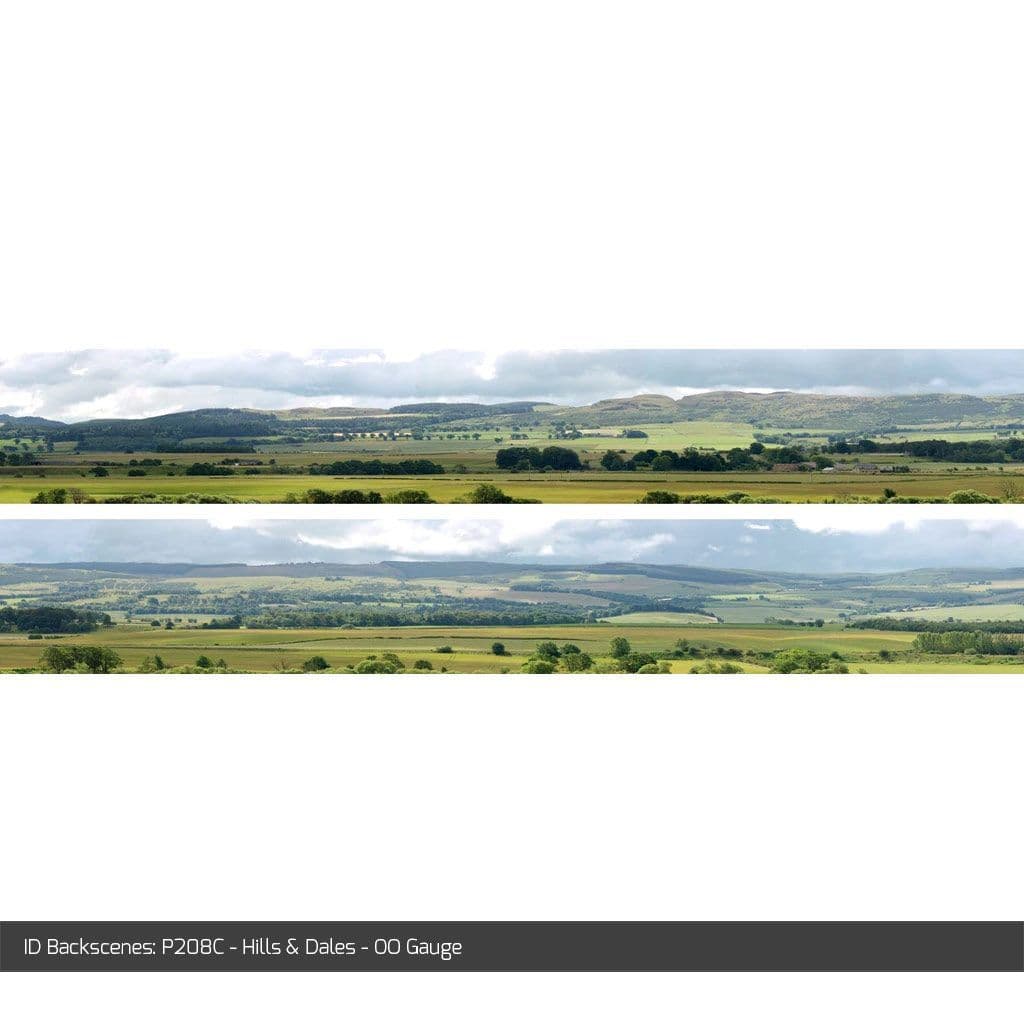 ID Backscenes P208C Hills & Dales OO/HO 9" Backscene