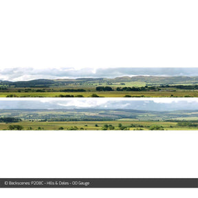 ID Backscenes P208C Hills & Dales OO/HO 9" Backscene