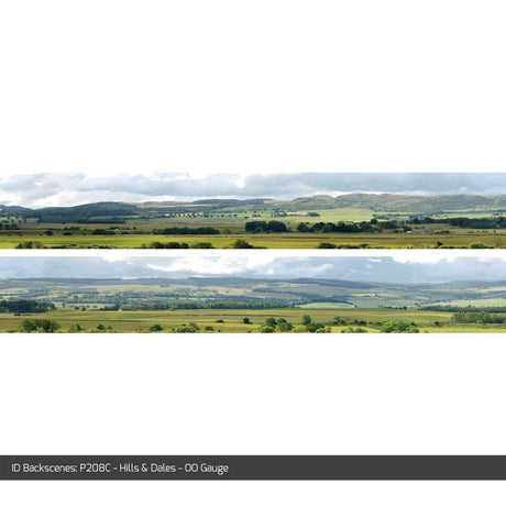 ID Backscenes P208C Hills & Dales OO/HO 9" Backscene