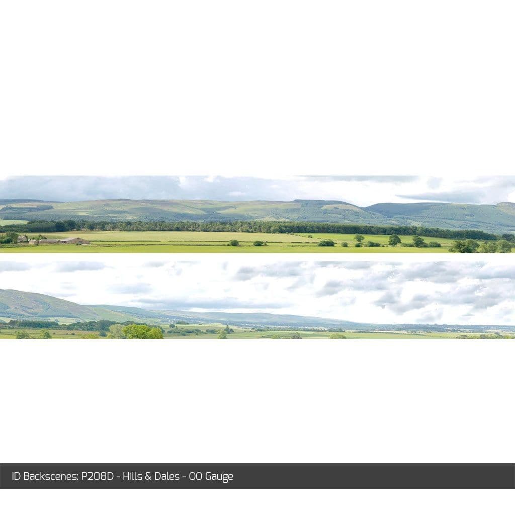 ID Backscenes P208D Hills & Dales OO/HO 9" Backscene