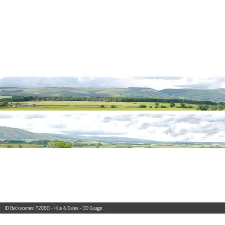 ID Backscenes P208D Hills & Dales OO/HO 9" Backscene