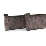 KX002-OO 6ft Industrial Brick Wall And Gates OO/4mm/1:76