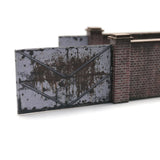 KX002-OO 6ft Industrial Brick Wall And Gates OO/4mm/1:76