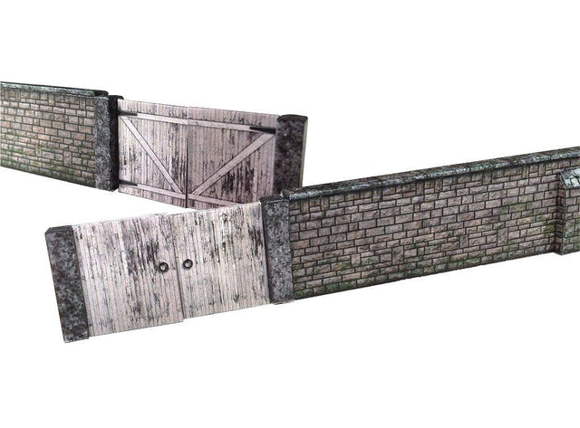 KX004-OO 6ft Old Stone Wall & Gates OO/4mm/1:76