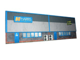 KX007-OO Low Relief Industrial Unit Side Wall #1 OO / 4mm / 1:76