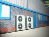 KX007-OO Low Relief Industrial Unit Side Wall #1 OO / 4mm / 1:76