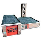KX011-OO Small Town / Village Fire Station Kit - OO/HO 1:76 Scale