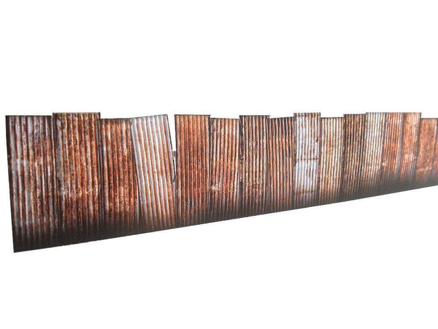 KX022-OO 9ft Corrugated Iron Trackside Fencing Kit OO/4mm/1:76