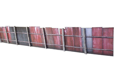 KX022-OO 9ft Corrugated Iron Trackside Fencing Kit OO/4mm/1:76