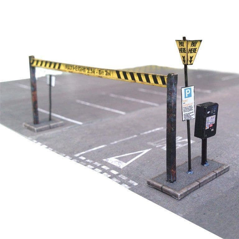 KX030-OO Pay & Display Car Park Kit OO/4mm/176 – Scale Model Scenery