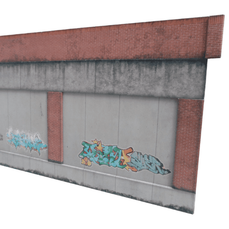 KX036-OO Concrete & Brick Retaining Wall OO / 4mm / 1:76