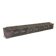 KX047-OO 7ft Blue Brick Lineside Weathered Wall OO/4mm/1:76