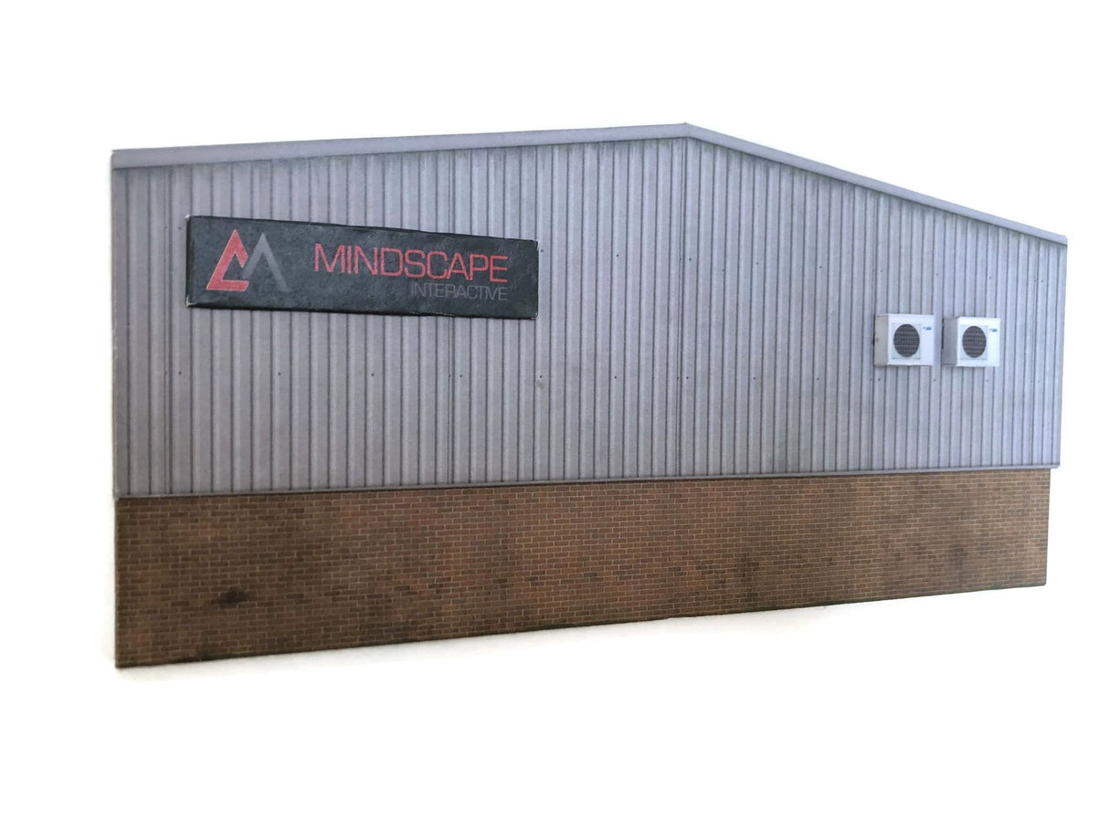 KX061-OO Low Relief Modern Industrial Unit Rear Wall - OO / 4mm / 1:76