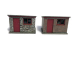 KX071-OO Small Brick/Stone Lineside Huts/Sheds (Pack of 2) - OO/4mm/1:76