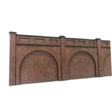 KX076-OO Low Relief Brick Railway Arches (Pack of 3) - Choice of colours - OO/4mm/1:76