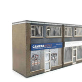 KX089-OO Low Relief 1970's Terraced Shops - OO/4mm/1:76