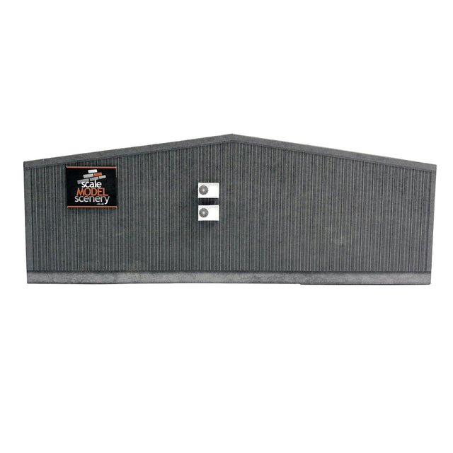 KX093-OO Low Relief Small Modern Industrial Unit End Wall - OO / 4mm / 1:76
