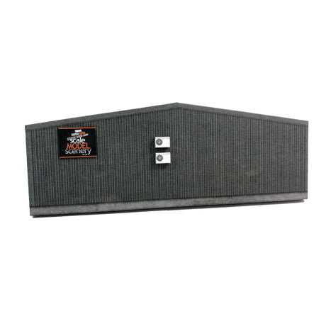 KX093-OO Low Relief Small Modern Industrial Unit End Wall - OO / 4mm / 1:76