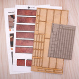 KX107-OO 5ft Modular Brick & Stone Walls - OO/4mm/1:76
