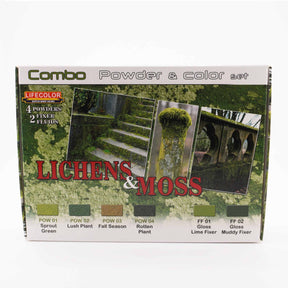 LifeColor Lichens & Moss Powder & Colour Set (22ml x 6)