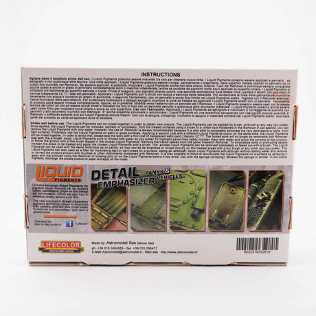 LifeColor Liquid Pigments Detail Emphasizer (22ml x 6)