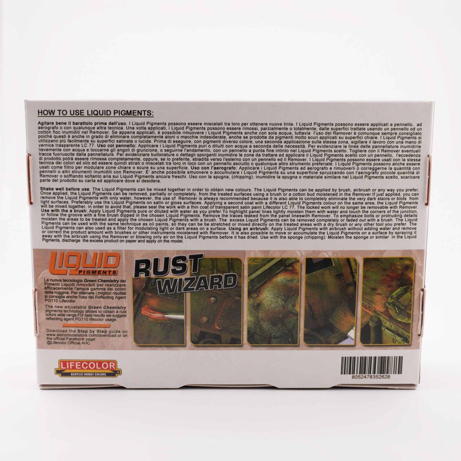 LifeColor Liquid Pigments Rust Wizard Set (22ml x 6)
