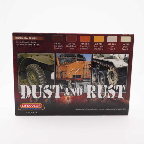 LifeColor Rust and Dust Acrylic Paint Set (22ml x 6)