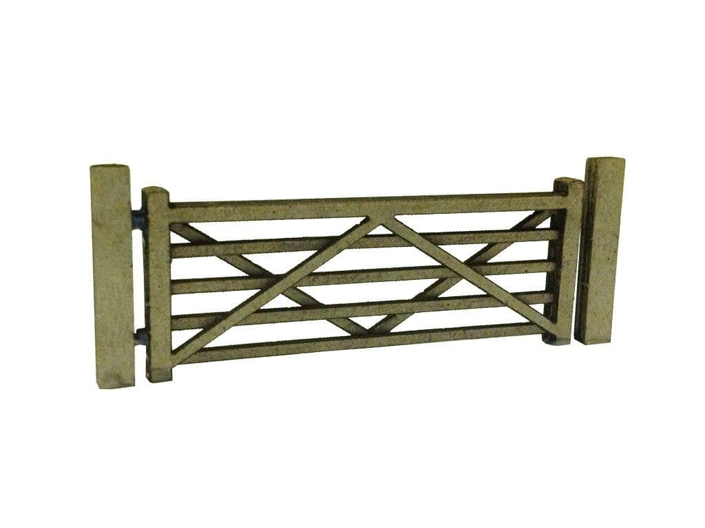 LX001-120 Laser Cut Five Bar Gates & Posts (Pack Of 3) - TT:120