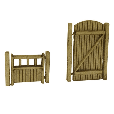 LX003-O Laser Cut Garden Gates & Posts (Pack Of 6) O/7mm/1:43