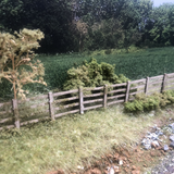 LX006-O Laser Cut 4ft Post & Rail Lineside Fencing O/7mm/1:43