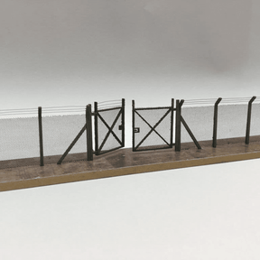 LX007-N-A Laser Cut Chain Link Security Fencing (Crank Top) N/2mm/1:148