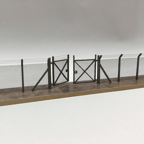LX007-N-A Laser Cut Chain Link Security Fencing (Crank Top) N/2mm/1:148